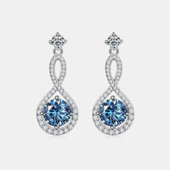 1 Carat Moissanite 925 Sterling Silver Earrings