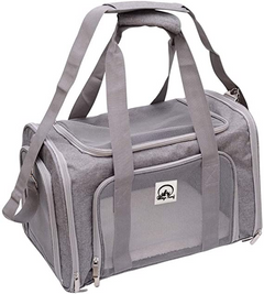 Airline Approved Pet Carrier Bag (Grey) 20"