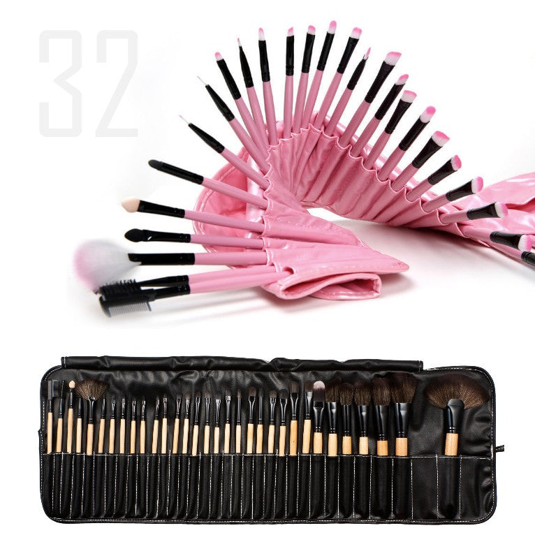 Sculptor 32 Piece High Quality Wooden Makeup Brush Set