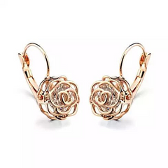 Rose Crystal Earrings