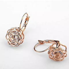 Rose Crystal Earrings