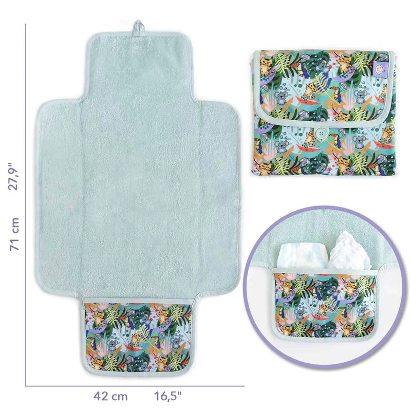 Jungle Friends Baby Diaper Changing Pad