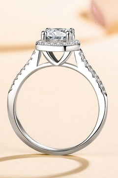 1 Carat Moissanite 925 Sterling Silver Ring