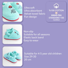 Kids House Slippers Sailor Octopus