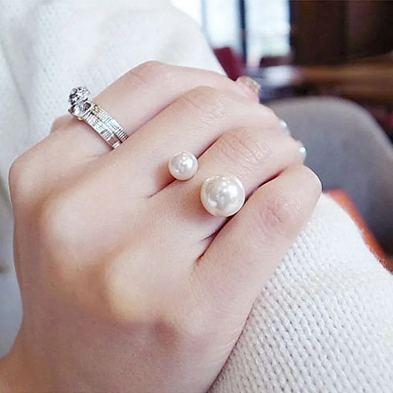 Simulated Pearl Ring