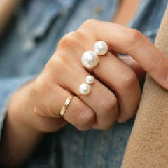 Simulated Pearl Ring