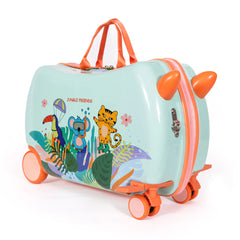 Rideable Children's Suitcase Jungle Friends