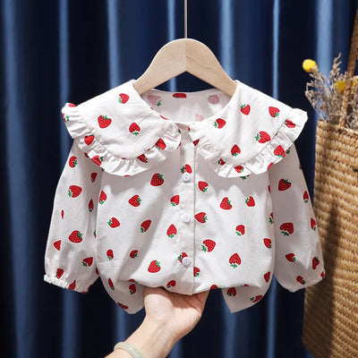 Baby Strawberry Spring Blouse