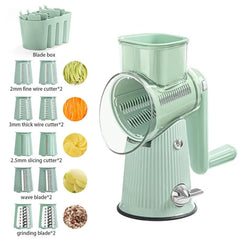 5 In 1 Rotary Vegetable Slicer