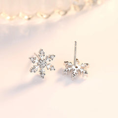 Crystal Snowflake Earrings