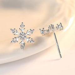 Crystal Snowflake Earrings