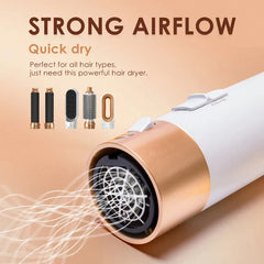 5 in 1 Hair Dryer Hot Comb Set Professional Styling Tool