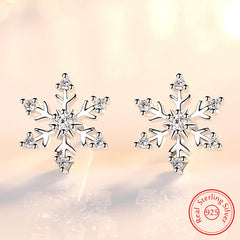 Crystal Snowflake Earrings