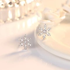 Crystal Snowflake Earrings