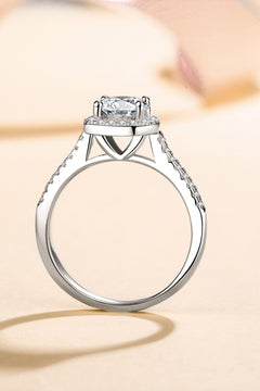 1 Carat Moissanite 925 Sterling Silver Ring