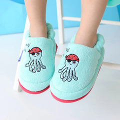 Kids House Slippers Sailor Octopus