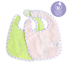 Towel Bib Set of 2 Sprat Frog and Chinchilla